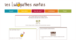 Desktop Screenshot of lesludopathesnantais.fr